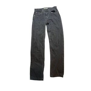 Levi's Low Pro‎ Straight Leg Black Wash Denim Jeans Womens Size 24
